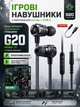 Ігрові навушники Plextone G20 IV Black з мікрофоном, провідні 3.5 мм + Type-C - зображення 1