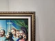 Икона Тайная вечеря с блеском в золотистой багетной раме 30х40 см. №P130 - изображение 4