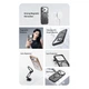 Чохол Rock Guard Metal Lens Frame Series TPU Case with Magsafe для iPhone 17 Pro Max Чорний - зображення 3