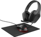 Комплект Trust GXT 790 3-in-1 миша + килимок + навушники Black (8713439251173) - зображення 1