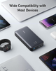 Повербанк Anker 537 Power Bank 24000 mAh 65W швидка зарядка PD USB-C 3 порти потужний павербанк для ноутбука MacBook iPhone Samsung планшета універсальний power bank з кабелем - зображення 5