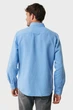 Чоловіча блакитна лляна сорочка CALEB Basic linen shirt Mexx M MF007200151M - изображение 3