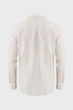 Чоловіча бежева лляна сорочка у смужку AIDEN Basic linen shirt striped Mexx M MF007200351M - изображение 6