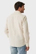 Чоловіча бежева лляна сорочка CALEB Basic linen shirt Mexx M MF007200151M - изображение 3