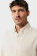 Чоловіча бежева лляна сорочка CALEB Basic linen shirt Mexx M MF007200151M - изображение 4