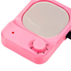Воскоплав силікон Wax Warmer з плитою та терморегулятором 400 мл для розігріву воску 100 Вт Рожевий - зображення 3