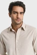 Чоловіча бежева сорочка FLANNEL Gant S 3250227 - зображення 5