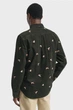 Чоловіча темно-зелена сорочка з візерунком EMBROIDERED Gant M 3250232 - изображение 3