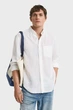 Чоловіча біла лляна сорочка REG LINEN SHIRT Gant XL 3250076 - изображение 2