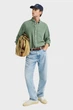 Чоловіча зелена лляна сорочка REG GMNT DYED LINEN SHIRT Gant XL 3240120 - изображение 2