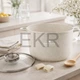 Каструля глибока Edenberg EB-3962 6.2 л з кришкою та мармуровим покриттям - зображення 2