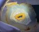 Натуральный ирис агат срез 274.95 Ct 111х102х2.5 мм (93268) - изображение 6