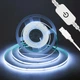 LED стрічка COB 3м USB з вимикачем 6000K працює від повербанка - зображення 4