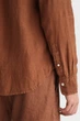 Чоловіча коричнева лляна сорочка REG GMNT DYED LINEN Gant XL 3240120 - изображение 5