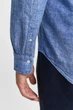 Чоловіча блакитна лляна сорочка REG COTTON LINEN SHIRT Gant S 3250082 - изображение 5