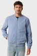 Чоловічий блакитний бомбер Cotton blend bomber jacket Mexx M MF006800751M - изображение 1