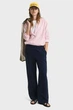 Жіночі темно-сині лляні штани REL LINEN BLEND PULL ON PANTS Gant 36 4150348 - зображення 2