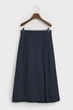 Жіноча темно-синя лляна спідниця REL MIDI LINEN BLEND Gant 34 4400123 - изображение 5
