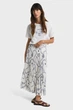 Жіноча біла плісована спідниця з візерунком SAILING PRINT PLEATED SKIRT Gant 40 4400173 - зображення 2