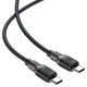 Кабель ACEFAST C10-03 Type-C to Type-C 3A, 60W, 1.2m, silicone, zinc connectors, Black - изображение 3