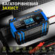 Автоматическое зарядное устройство FOXSUR 12V 8A / 24V 4A импульсный для кислотных AGM гелевых GEL EFB SLA аккумуляторов, синий - изображение 7
