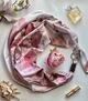Шовкова хустка My Scarf "Рожева троянда" 90 на 90 см з каменем гранат - изображение 4