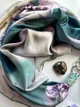 Шовкова хустка My Scarf "Бірюзовий риф" 90 на 90 см з каменем амазоніт - изображение 4