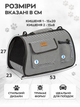 Сумка перенесення для котів та собак 53x23x27 см CosmoPet CP-09 Black - зображення 5
