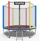 Батут Atleto 252 см мультиколор с сеткой и стремянкой до 100 кг (76-163-21000131) - изображение 4