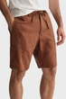 Чоловічі коричневі лляні шорти RELAXED LINEN DS Gant L 205073 - изображение 3