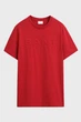 Чоловіча червона футболка EMBOSSED SS T-SHIRT Gant S 2003339 - изображение 5