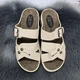 Шлёпанцы женские Dali Moda бежевые эко-кожа с пряжками 40р (25 см) 8451 - изображение 2