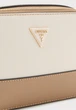 Сумка жіноча Guess Noelle крос-боді через плече бежева з ланцюжком - зображення 4