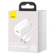 Сетевое зарядное устройство Baseus Super Silicone PD 25W USB-C with USB-C to USB-C Cable 1m White (TZCCSUP-L02) - изображение 8