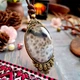 Большой кулон в стиле винтаж розы натуральный камень коричневый агат кракле - изображение 2