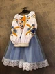Вишитий комплект для дівчинки Trend Волошки 140 Білий, блакитний (KOMPLVOLKOBL) - изображение 3