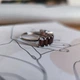 Серебряное кольцо с натуральным гранатом 3.283ct, вес изделия 3,53 гр (2203667) - изображение 5