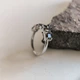 Срібна каблучка з натуральним раухтопазом (димчастим кварцом) 1.475ct, вага виробу 2,38 гр (2204435) - зображення 2
