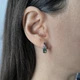 Серебряные серьги с мистик топазом 1.51ct (2203919) - изображение 6