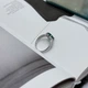 Серебряное кольцо с натуральным агатом, вес изделия 2,85 гр (2173595) - изображение 3