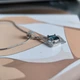 Серебряная подвеска с топазом Лондон Блю 1.339ct, фианитами (2204893) - изображение 6