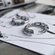 Серебряные серьги с топазом Лондон Блю 8.12ct, фианитами (2204640) - изображение 5