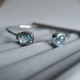 Серебряный браслет с натуральным топазом 9.716ct, фианитами, вес изделия 10,82 гр (2206781) - изображение 2