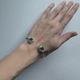Серебряный браслет с натуральным топазом 9.716ct, фианитами, вес изделия 10,82 гр (2206781) - изображение 6