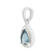 Серебряная подвеска с топазом Лондон Блю 0.547ct (2188599) - изображение 2