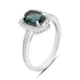 Серебряное кольцо с топазом Лондон Блю 1.821ct, вес изделия 2,93 гр (2204923) - изображение 1