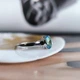 Серебряное кольцо с мистик топазом 0.933ct, вес изделия 2,28 гр (2203834) - изображение 5