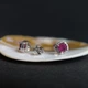 Серебряные серьги с натуральным рубином 2.146ct, фианитами (2205180) - изображение 3