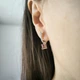 Серебряные серьги с натуральным гранатом 1.669ct (2204350) - изображение 7