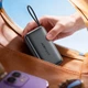 Павербанк ACEFAST M32 10000 mAh 35W Power Bank з швидкою зарядкою PD/QC та вбудованим кабелем Type-C Grey - зображення 2